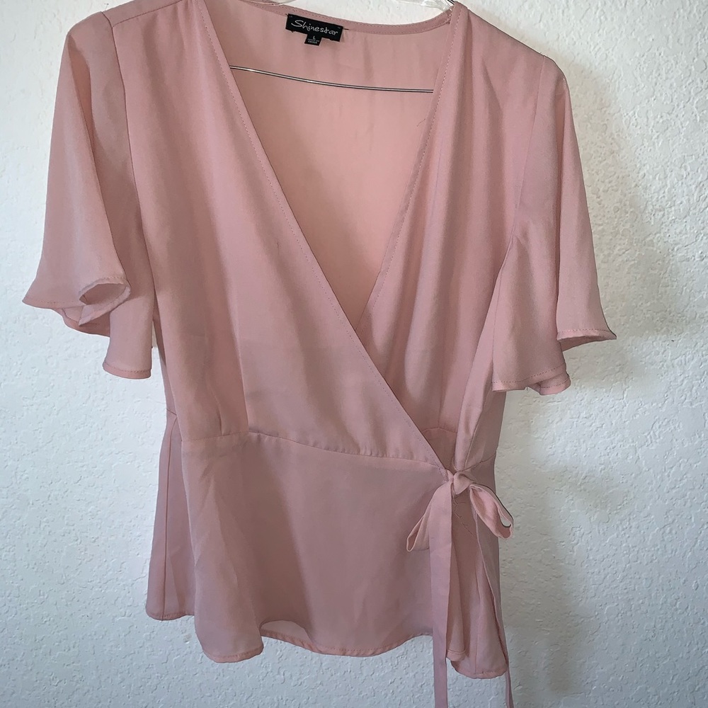 Wrap around blouse